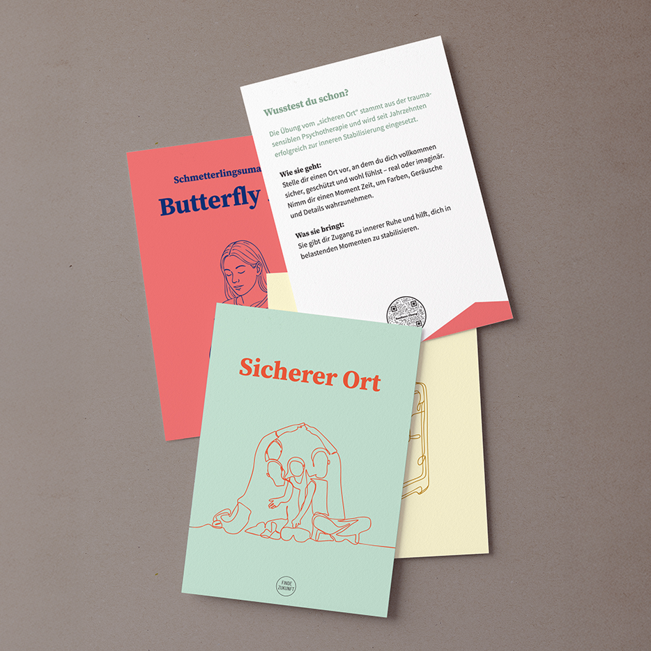 Finde Zukunft Blanko-Notizbücher + Stift + Karten – 5er Pack