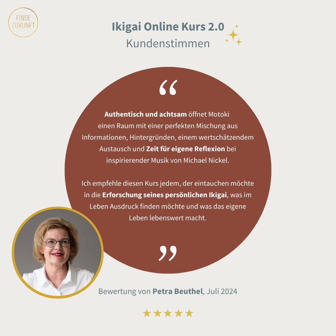 Der Ikigai Online - Kurs 2.0 neue erweiterte Edition 2024 - Finde - Zukunft Shop