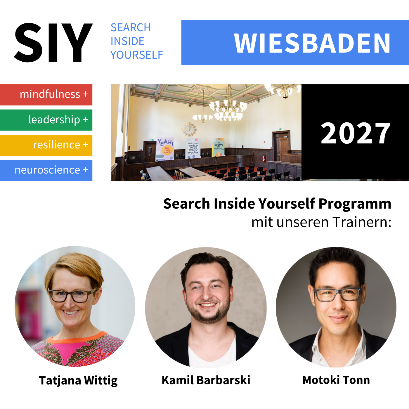 Search Inside Yourself Training – Live Kurs in Wiesbaden – 27. & 28.04.27