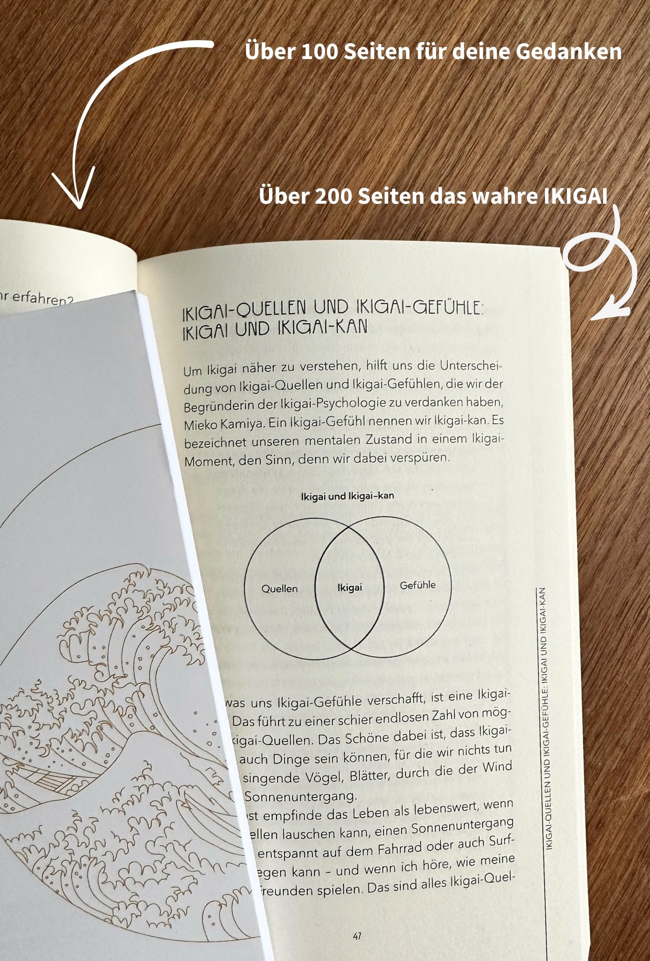 Bestseller: Ikigai Buch + Notizbuch mit 100 Seiten für deine Gedanken - Finde - Zukunft Shop