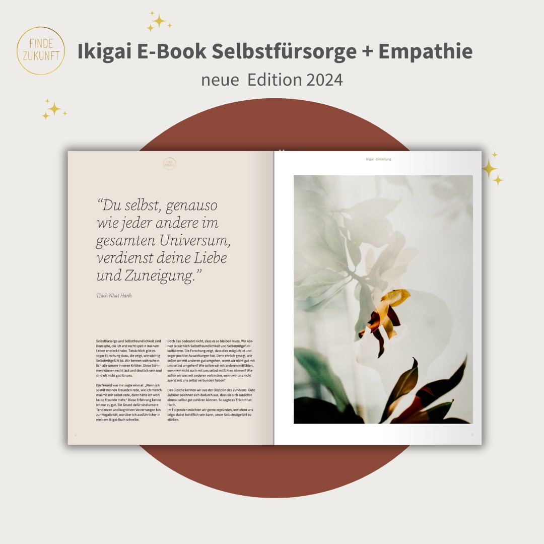 Vorab: IKIGAI + Empathie und IKIGAI + Selbstfürsorge E - Book - Finde - Zukunft Shop