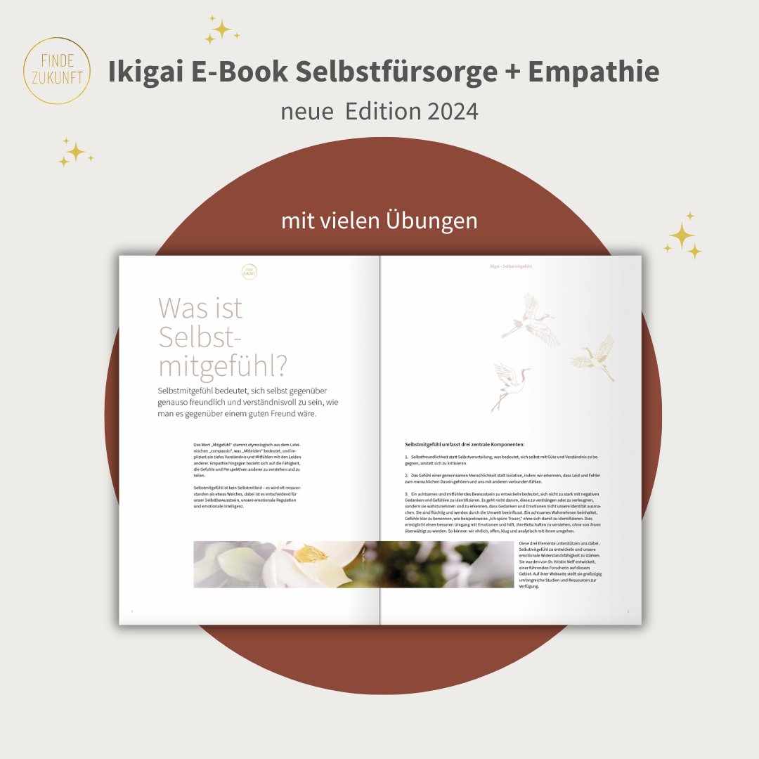 Vorab: IKIGAI + Empathie und IKIGAI + Selbstfürsorge E - Book - Finde - Zukunft Shop